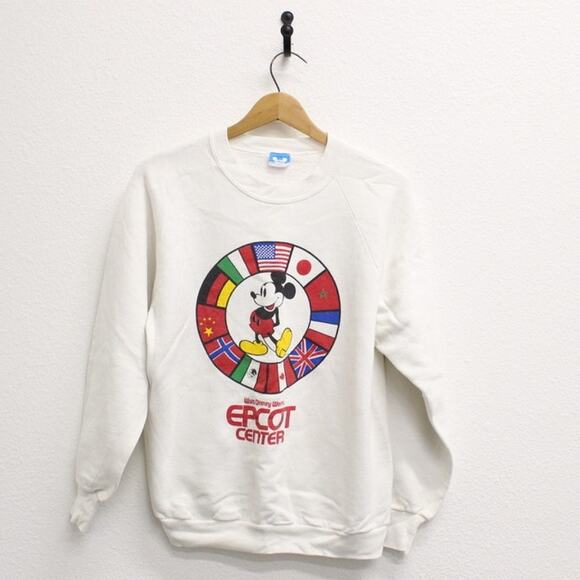 Vintage Walt Disney World Epcot Center Mickey Mouse Sweatshirt Medium